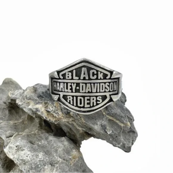 Harley-Davidson Black and Silver Riders Ring - Picture 1 of 1